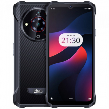 Telefoane mobile iHunt - Telefon mobil iHunt Titan P8000 Ultra Carbon, Dual SIM, 128GB, 8GB RAM, 4G, Black