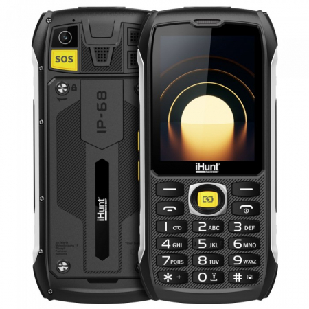 Telefoane Rezistente - Telefon mobil iHunt Titan Survivor 4G Negru, 2.8", 48MB RAM, 128MB ROM, SC-T107, BT v5.0, SOS, FM Radio, Incarcare reversibila, 4500mAh, Dual SIM
