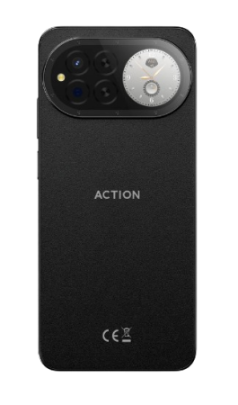 Mobile Phone IIIF150 Action 15, Black, 4G, 6.67"HD+ IPS, 24GB RAM (6GB + 18GB Extended), 256GB ROM, 48MP, Android 15, MediaTek G81, 1.09" Secondary Screen, OTG, FM, 5100 mAh, 18W, DualSIM [2]