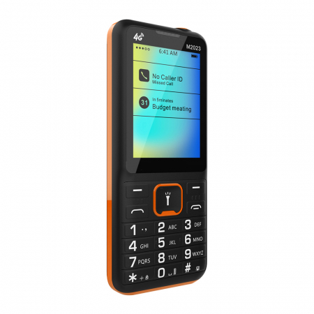 Telefon Mobil iSEN F23, Negru/Portocaliu, 4G, Ecran de 2.4", 48MB RAM, 128MB ROM, Radio FM, BT, Camera de 8W, Dual SIM Hybrid, Baterie de 1800mAh [4]