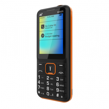 Telefon Mobil iSEN F23, Negru/Portocaliu, 4G, Ecran de 2.4", 48MB RAM, 128MB ROM, Radio FM, BT, Camera de 8W, Dual SIM Hybrid, Baterie de 1800mAh [6]
