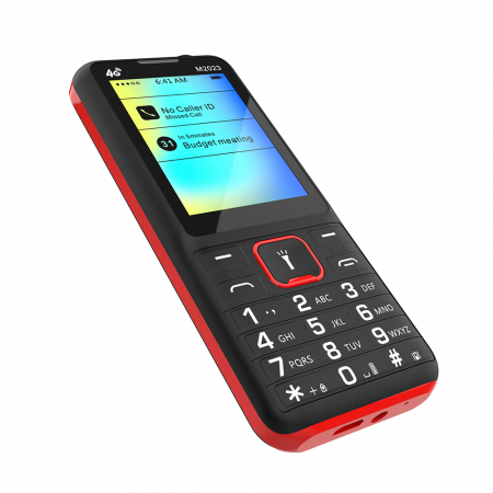 iSEN F23 Mobiltelefon, Fekete/Piros, 4G, 2.4" Kijelző, 48MB RAM, 128MB ROM, FM Rádió, BT, 8W Kamera, Dual SIM Hybrid, 1800mAh Akkumulátor [7]