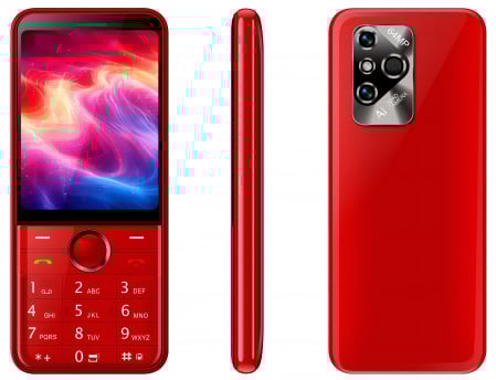 Mobile Phones OTHER BRANDS - Mobile Phone iSEN F95, Red,  4G, Dual SIM, 2.8'' TFT, 48MB RAM + T-Flash 32GB, 0.08 MP Camera, 1000 mAh