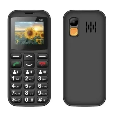 News - Mobile phone iSEN S42 SENIOR, 2.0" Display, GSM, USB Type-C, Bluetooth, Camera, Flashlight, Wireless FM Radio, 1800mAh Battery, SOS Button, Black, Dual SIM