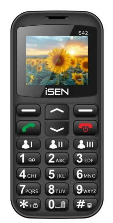 Telefon mobil iSEN S42 SENIOR, Display 2.0", GSM, USB Type-C, Bluetooth, Cameră, Lanternă, FM Radio fara cablu, Baterie 1800mAh, Buton SOS, Negru, Dual SIM [3]