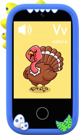 iSEN W5 Gyermek Mobiltelefon, Kék, 2.8" Érintőképernyő, 32GB ROM, Többfunkciós (Fotó, Videó, Játékok, Zene, Oktatás), 30W Pixeles Kamera, 600mAh, DC-5V, Szilikon Tok [14]