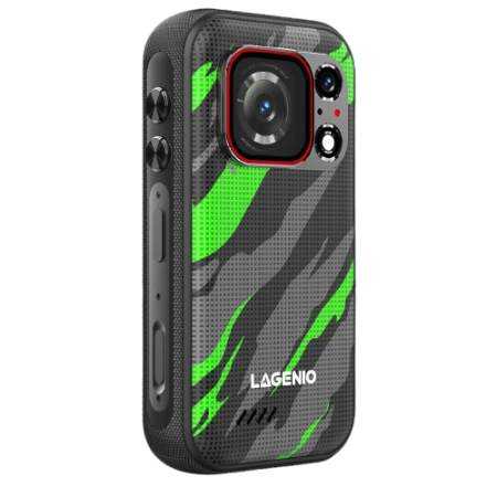 Telefon Mobil Mini Lagenio Eagle1 Pro, Verde, 5G, 4.0" 120Hz, 36GB RAM (12GB + 24GB extensibili), 256GB, D7300, 3700mAh, 33W Fast Charge, 4K Action Camera, Android 16, Dual SIM [1]