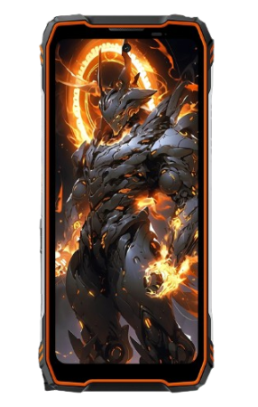 Telefon mobil Oscal Tank 1, Portocaliu, 5G, 6.78" IPS, 36GB RAM (12GB + 24GB Extensibili), 256GB ROM, DokeOS 4.2, Dimensity 7050, Ecran spate 2.01", Night Vision, NFC, AI Apps, 20000mAh, 55W, Dual SIM [1]