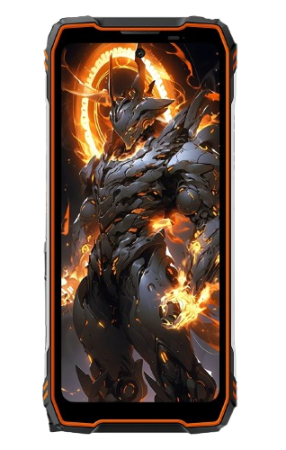 Telefon mobil Oscal Tank 1, Portocaliu, 5G, 6.78" IPS, 48GB RAM (16GB + 32GB Extensibili), 512GB ROM, DokeOS 4.2, Dimensity 7050, Ecran spate 2.01", Night Vision, NFC, AI Apps, 20000mAh, 55W, Dual SIM [1]