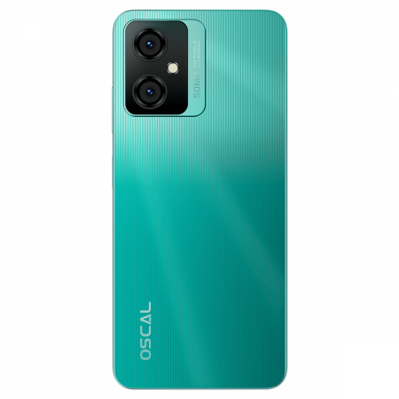 Mobiltelefon Oscal TIGER 10 Green, 4G, 6.56" HD+, 16GB RAM (8GB + 8GB bővíthető), 256GB ROM, 50MP, Android 13, Unisoc T606, 5180mAh, Dual SIM [1]