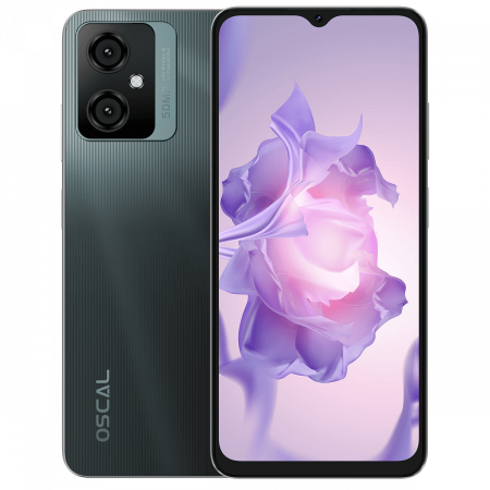 Telefoane - Telefon mobil Oscal TIGER 10 Grey, 4G, 6.56" HD+, 16GB RAM (8GB + 8GB extensibili), 256GB ROM, 50MP, Android 13, Unisoc T606, 5180mAh, Dual SIM