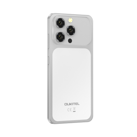 Telefon Mobil Oukitel C17, Argintiu, 4G, Ecran 6.52" HD, 16GB RAM (4GB + 12GB extensibili),128GB, Cameră 13MP, Baterie 5000mAh, Android 16, Dual SIM [5]