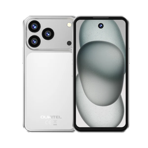 Telefoane Mobile. - Telefon Mobil OUKITEL C17 Mini, Argintiu, 4G LTE, 4” TFT, 16GB RAM (4GB + 12GB extensibili), 64GB ROM, Unisoc T610 Octa-Core, 2300mAh 10W, Cameră 13MP, IP68/IP69K, Dual SIM