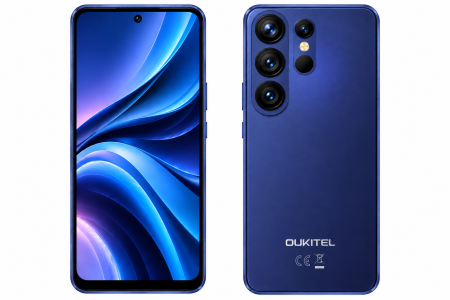 Telefoane Mobile. - Telefon Mobil OUKITEL C26 Mini, Albastru, 4G LTE, 4” TFT, 16GB RAM (4GB + 12GB extensibili), 64GB ROM, Unisoc T610 Octa-Core, Android 16, IP68/IP69K, 2300mAh 10W, Cameră 13MP, Dual SIM