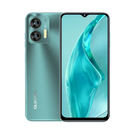 Telefoane - Telefon mobil OUKITEL C36 Green, 4G, 6.5" HD+, 8GB RAM (4GB+ 4GB extensibili), 128GB ROM, Android 13, Camera foto 13MP+5MP, T606 Octa Core, 5150mAh, GPS, OTG, OTA, Dual SIM