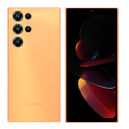 Noutati - Telefon Mobil Oukitel C61, Orange, 4G, 6.88" HD+ In-Cell IPS, 16GB RAM (4GB+12GB Extensibili), 128GB ROM, 13MP, Android 15, Unisoc Tiger T606, OTG, 5150mAh, 10W, Dual SIM