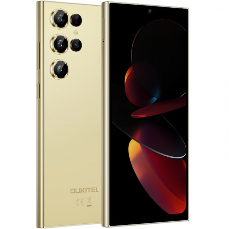 Telefon Mobil Oukitel C61 Pro, Auriu, 4G, 6.88" HD+ In-Cell IPS, 24GB RAM (8GB+16GB Extensibili), 256GB ROM, 13MP, Android 15, Unisoc Tiger T606, NFC, OTG, 5150mAh, 10W, Dual SIM [1]