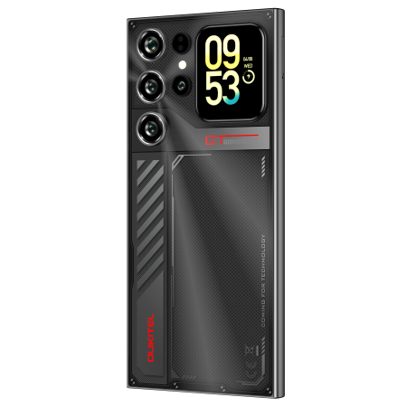 Oukitel C62 GT Mobile Phone, Black, 4G LTE, 1.81" Secondary Display, Gemini AI, 6.88" 90Hz, 16GB RAM (4GB + 12GB Extended), 128GB ROM, 64MP, Android 16, 5150mAh, Dual SIM [5]