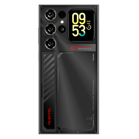 Oukitel C62 GT Mobile Phone, Black, 4G LTE, 1.81" Secondary Display, Gemini AI, 6.88" 90Hz, 16GB RAM (4GB + 12GB Extended), 128GB ROM, 64MP, Android 16, 5150mAh, Dual SIM [4]