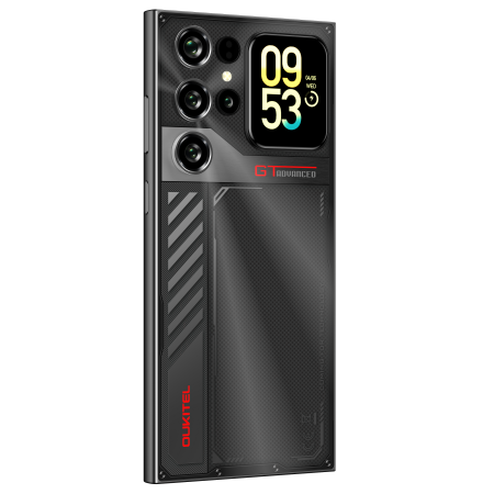 Oukitel C62 GT Mobile Phone, Black, 4G LTE, 1.81" Secondary Display, Gemini AI, 6.88" 90Hz, 16GB RAM (4GB + 12GB Extended), 128GB ROM, 64MP, Android 16, 5150mAh, Dual SIM [2]