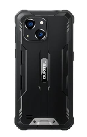 Mobile Phone Oukitel G2, Black, 4G, 6.0" HD IPS LCD, Android 14, 16GB RAM (4GB +12GB expendable), 64GB ROM, 13MP, T606 Octa-core, NFC, Radio, IP68/IP69K, 6300mAh, 10W, Dual SIM [1]