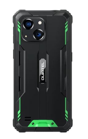 Mobile Phone Oukitel G2, Green, 4G, 6.0" HD IPS LCD, Android 14, 16GB RAM (4GB +12GB expendable), 64GB ROM, 13MP, T606 Octa-core, NFC, Radio, IP68/IP69K, 6300mAh, 10W, Dual SIM [1]