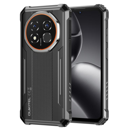 Telefon Mobil OUKITEL G6 Rugged, Negru, 4G LTE, Ecran 6.52" 90Hz, 16GB RAM (4GB + 12GB extensibili), 128GB, Cameră 64MP, Android 16, 10600mAh, NFC, Dual SIM [2]
