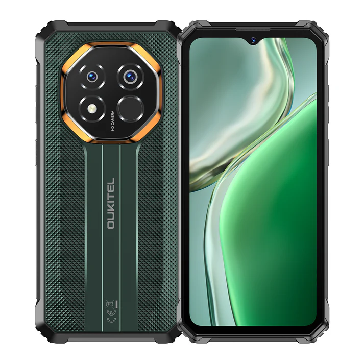 Telefoane - Telefon Mobil OUKITEL G7 Rugged, Verde, 4G LTE, Ecran 6.52" 90Hz, 16GB RAM (4GB + 12GB extensibili), 128GB, Cameră 64MP, Android 16, 10600mAh, Dual SIM