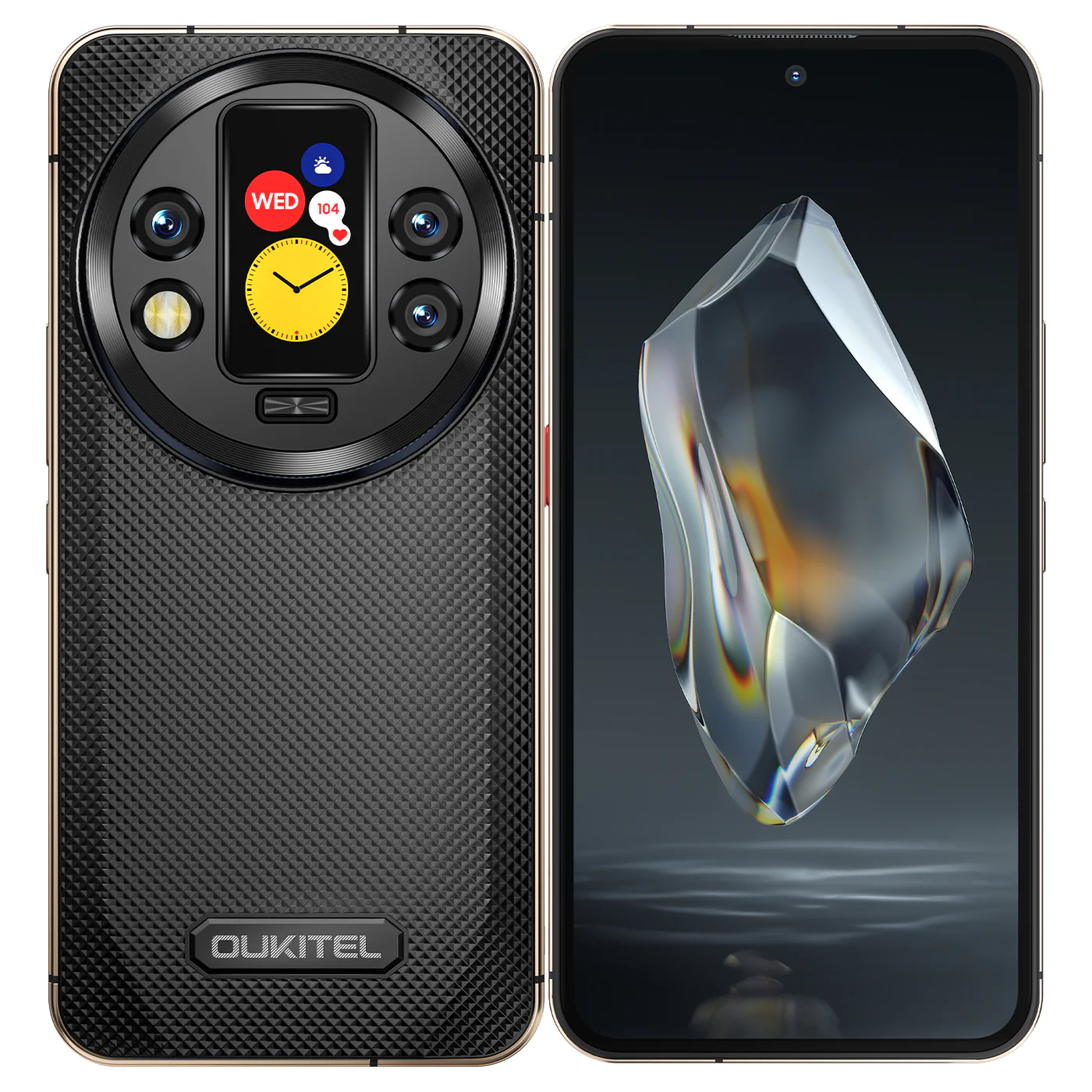 Telefoane - Telefon mobil Oukitel WP200 Pro, Negru, 5G, 6.7" FHD+ AMOLED, Ecran Smart Detasabil, 72GB RAM (24GB+48GB extensibili), 1TB ROM, Android 15, Dimensity 8200, 108MP+32MP, 8800mAh, 45W, Dual SIM