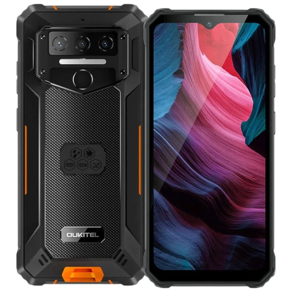 Noutati - Telefon Mobil Oukitel WP23S, Portocaliu, 4G LTE, 6.52", 16GB RAM (4GB + 12GB extensibili), 64GB, Unisoc T606, Cameră 13MP + 2MP, 10600mAh, NFC, Android 15, Dual SIM