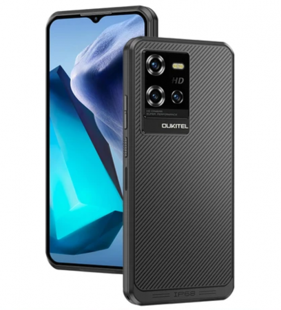 Telefoane Rezistente - Telefon mobil Oukitel WP50 Negru, 5G, 6.60" HD+, 12GB RAM (4GB + 8GB extensibili), 256GB ROM, Android 14, MTK Dimensity 6100+, NFC, Face Unlock, Amprenta, 48MP, 6500mAh, Dual SIM