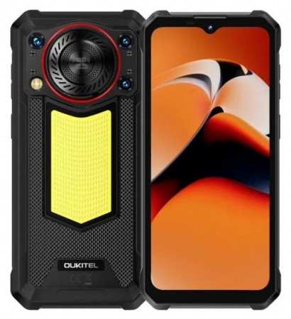 Telefoane Rezistente - Telefon mobil Oukitel WP53, Negru, 4G, 6.52" IPS LCD, 24 GB RAM (8 GB + 16 GB Extensibili), 128 GB, 13 MP, Android 15, Unisoc T615, NFC, FM, Incarcare inversa, 11000 mAh, 18 W, Dual SIM