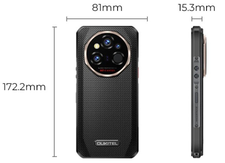 Smartphone Oukitel WP55 Ultra, Negru, 5G, 6.6" FHD+, 48GB RAM (16GB + 32GB Extensibili), 512GB ROM, 108 MP, Android 15, Dimensity 7025, Camera Termica, NFC, 11000 mAh, 33W, DualSIM [2]