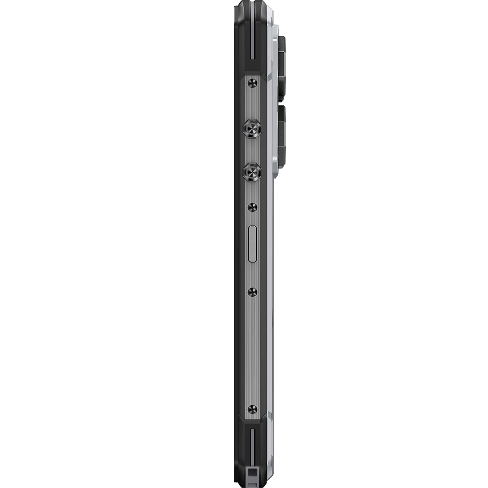 Telefon Mobil Oukitel WP60, Argintiu, 5G, 7.2" HD 120Hz, 24GB RAM (8GB + 16GB Extensibili), 256GB ROM, Android 15, Dimensity 7025, 108MP, Night Vision, NFC, Face ID, 10000mAh, 33W, Dual SIM [9]
