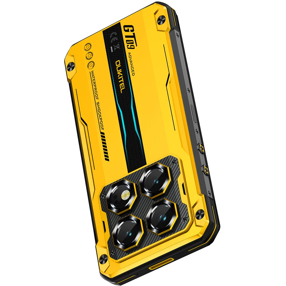 Mobile Phone Oukitel WP60, Yellow, 5G, 7.2" HD 120Hz, 24GB RAM(8GB + 16GB Extended), 256GB ROM, Android 15, Dimensity 7025, 108MP, Night Vision, NFC, Face ID, 10000mAh, 33W, Dual SIM [8]