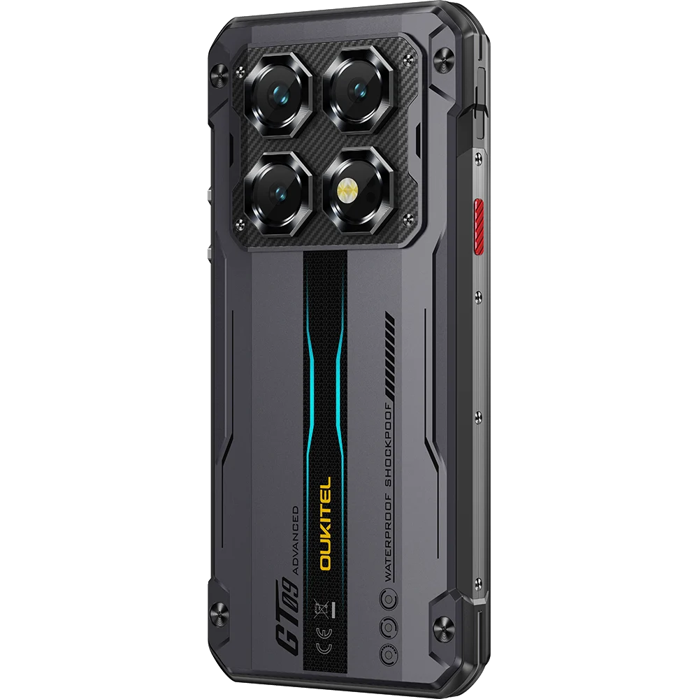 Mobile Phone Oukitel WP60, Black, 5G, 7.2" HD 120Hz, 24GB RAM(8GB + 16GB Extended), 256GB ROM, Android 15, Dimensity 7025, 108MP, Night Vision, NFC, Face ID, 10000mAh, 33W, Dual SIM [2]