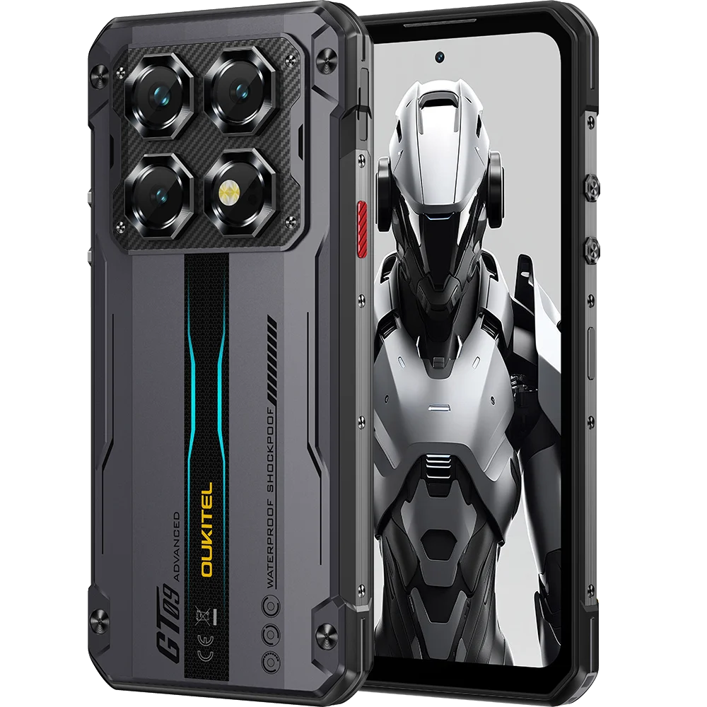 Telefon Mobil Oukitel WP60, Negru, 5G, 7.2" HD 120Hz, 36GB RAM (12GB + 24GB Extensibili), 512GB ROM, Android 15, Dimensity 7025, 108MP, Night Vision, NFC, Face ID, 10000mAh, 33W, Dual SIM [1]