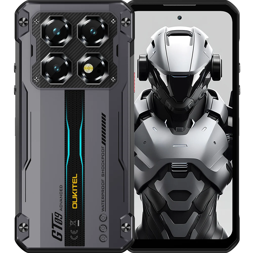 Telefon Mobil Oukitel WP60, Negru, 5G, 7.2" HD 120Hz, 48GB RAM (16GB + 32GB Extensibili), 512GB ROM, Android 15, Dimensity 7025, 108MP, Night Vision, NFC, Face ID, 10000mAh, 33W, Dual SIM [5]