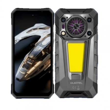 OUKITEL WP63 Mobile Phone, Black, 5G, Electric Igniter, eSIM, NFC, 6.67” HD+ 120Hz, 24GB RAM (8GB + 16GB Extended), 256GB ROM, Unisoc T8200, 8MP Night Vision, IP68/IP69K, 20000mAh 33W, 64MP Camera, Dual SIM [2]