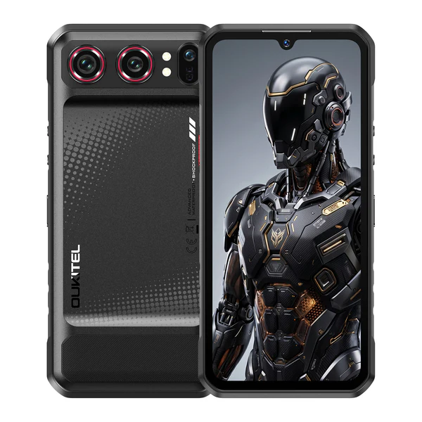 Telefoane - Telefon Mobil OUKITEL WP68 Air, Negru, 5G, 6.88" HD+ 120Hz, 36GB RAM (12GB + 24GB extensibili), 512GB, 64MP + 8MP Night Vision, 8000mAh, 45W, Android 16, Dual SIM