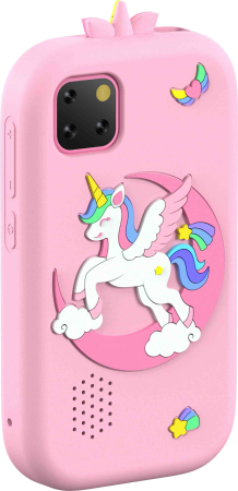 iSEN W5 Gyermek Mobiltelefon, Rózsaszín, 2.8" Érintőképernyő, 32GB ROM, Többfunkciós (Fotó, Videó, Játékok, Zene, Oktatás), 30W Pixeles Kamera, 600mAh, DC-5V, Szilikon Tok [3]