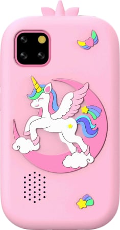 iSEN W5 Gyermek Mobiltelefon, Rózsaszín, 2.8" Érintőképernyő, 32GB ROM, Többfunkciós (Fotó, Videó, Játékok, Zene, Oktatás), 30W Pixeles Kamera, 600mAh, DC-5V, Szilikon Tok [2]