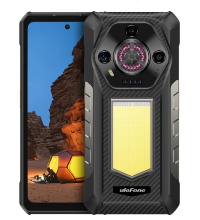 Phone - Mobile Phone Ulefone Armor 30, 4G, 6.95" FHD+ 120Hz, 24GB RAM (12GB+12GB expandable), 512GB ROM, 50MP, Night Vision, Android 15, Helio G100, Wi-Fi 5, NFC, OTG, 12800mAh, 66W, Dual SIM