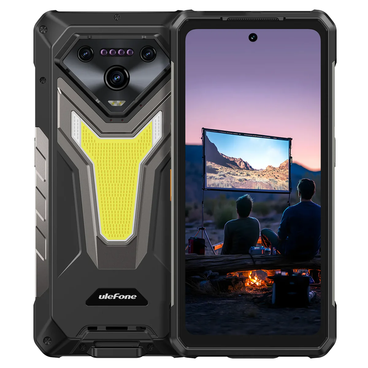 Telefoane - Telefon mobil Ulefone Armor 34 Pro, 5G, LCD 6.95", Proiector video 150 lumeni, 32GB RAM (16GB + 16GB extensibili), 512GB, Android 15, Dimensity 7300, Night Vision, WiFi 7, 25500mAh, 66W, Dual SIM - Co