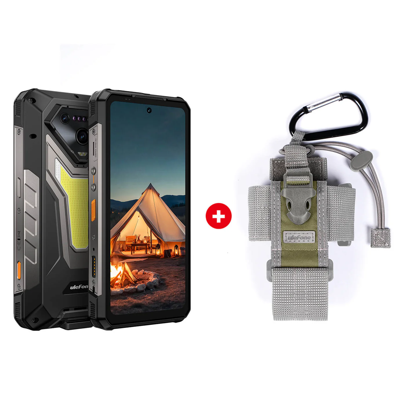 Mobile phone Ulefone  Armor 34+, Black, 5G, 6.95" FHD+ 120Hz IPS, 32GB RAM (16GB + 16GB Extended), 512GB ROM, 50MP, Android 15, Dimensity 7300, Night Vision, NFC, OTG, 25500mAh, 66W, Dual SIM [3]