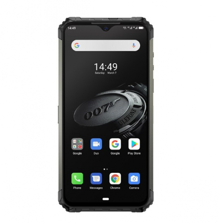 Mobiltelefon Ulefone Armor 7E Fekete, 4G, 6.3" Waterdrop, 4GB RAM, 128GB ROM, Android 9, Helio P90, NFC, IP68, 5500mAh, Dual SIM [1]