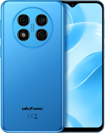 Telefoane - Telefon Mobil Ulefone Note 15, Albastru, 3G, Ecran 6.22" HD+, 2GB RAM, 32GB ROM, Cameră 8MP, Baterie 4000mAh, Android 12 Go, Face Unlock, Dual SIM