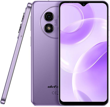 Ulefone Note 15 Mobile Phone, Purple, 3G, 6.22" HD+ Display, 2GB RAM, 32GB ROM, 8MP Camera, 4000mAh Battery, Android 12 Go, Face Unlock, Dual SIM [1]