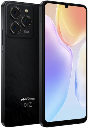 Mobile phone Ulefone Note 20 Pro, Black, 4G, 6.75'' HD+, Android 14, 8GB RAM (4GB + 4GB expandable), 128GB ROM, Camera 50MP rear + 8MP front, 6000mAh, Dual SIM [1]