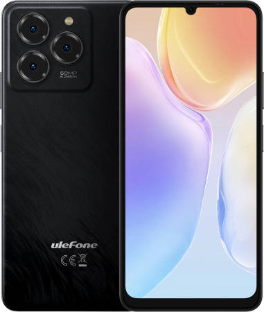 Telefoane - Telefon Mobil Ulefone Note 20 Pro, Negru Satin, 4G, 6.75'' HD+, Android 14, 8GB RAM (4GB + 4GB extensibili), 256GB ROM, Camera 50MP, Unisoc T606, 6000mAh, Dual SIM